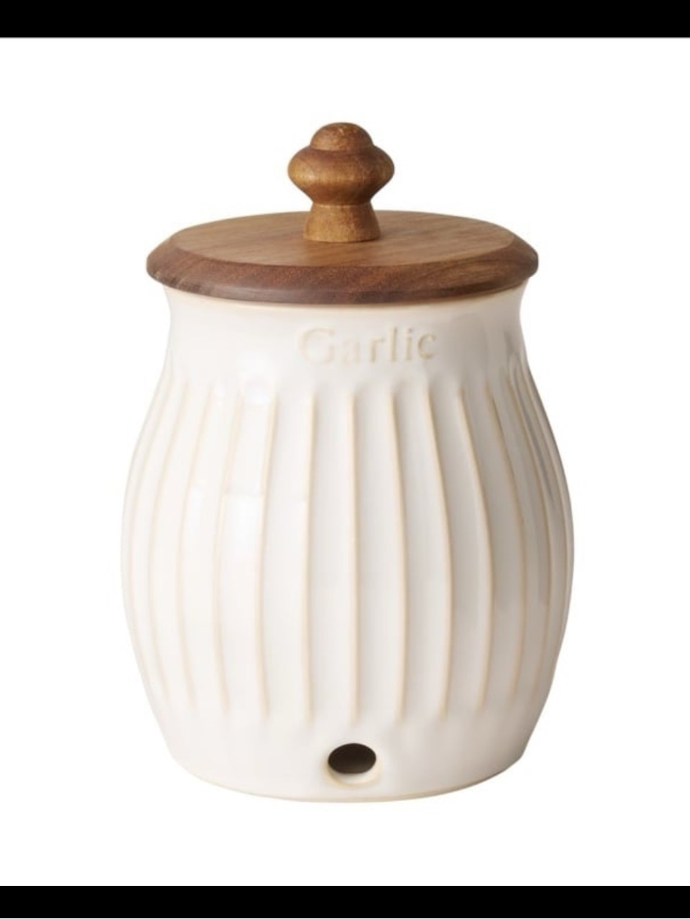 The Pioneer Woman Colette Stoneware
Garlic Keeper, White